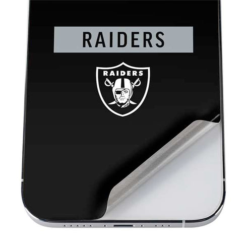 NFL Las Vegas Raiders Black Performance Series iPhone 12 Pro Skin